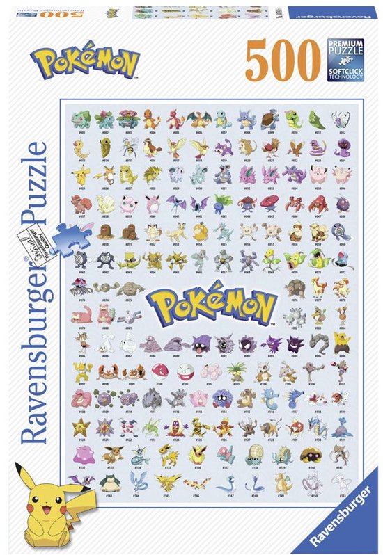 Ravensburger puzzel Pokémon - Legpuzzel - 500 stukjes