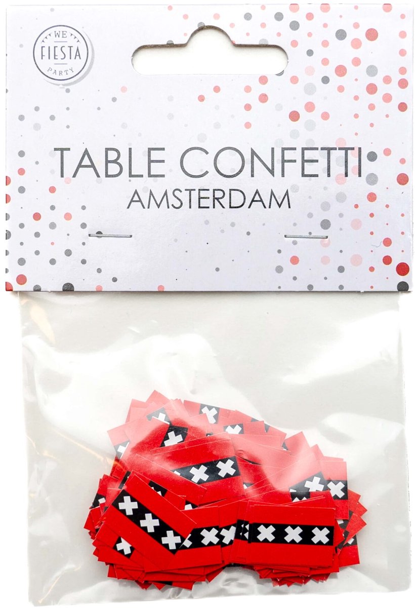 300 stuks Tafel confetti papier Amsterdam - Hapjes Cocktail Tapas Zomer Terras EK WK Voetbal Decoratie Tafelconfetti