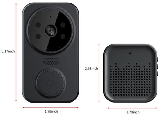 Mini Doorbell - Smart Visiual Doorbell - Camera - - Mini - €34,99