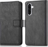 Étui imoshion - Compatible avec Samsung Galaxy A36 - Bookcase de Luxe - Zwart