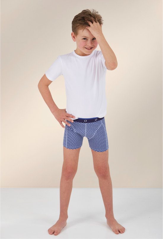 Little Label - Sous- Sous-vêtements Garçons - T-shirt - 3 Pièces - - Modèle Basic T-shirt Discount Set - Wit - Maillot de corps Garçons - Taille 122-128 - Katoen BIO doux