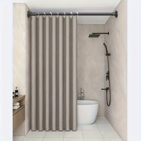 YISURE Smal douchegordijn transparant 100 x 200 cm, PEVA plastic helder