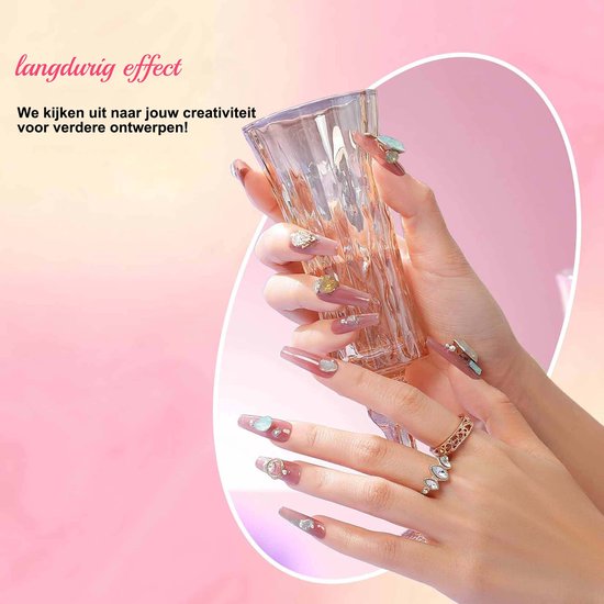 Gel d'extension 6 couleurs, kit d'outils pour ongles avec lampe UV, vernis à ongles gel DIY Nail Art Starter Nail Salon Gel Polish UV