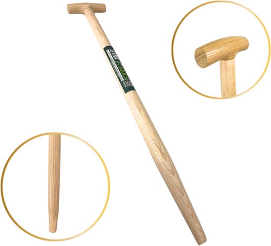 Synx Tools Spade steel 76cm - Essenhoutsteel - Steel voor spade - Spade steel hout - Schepsteel van Synx Tools — afbeelding 3