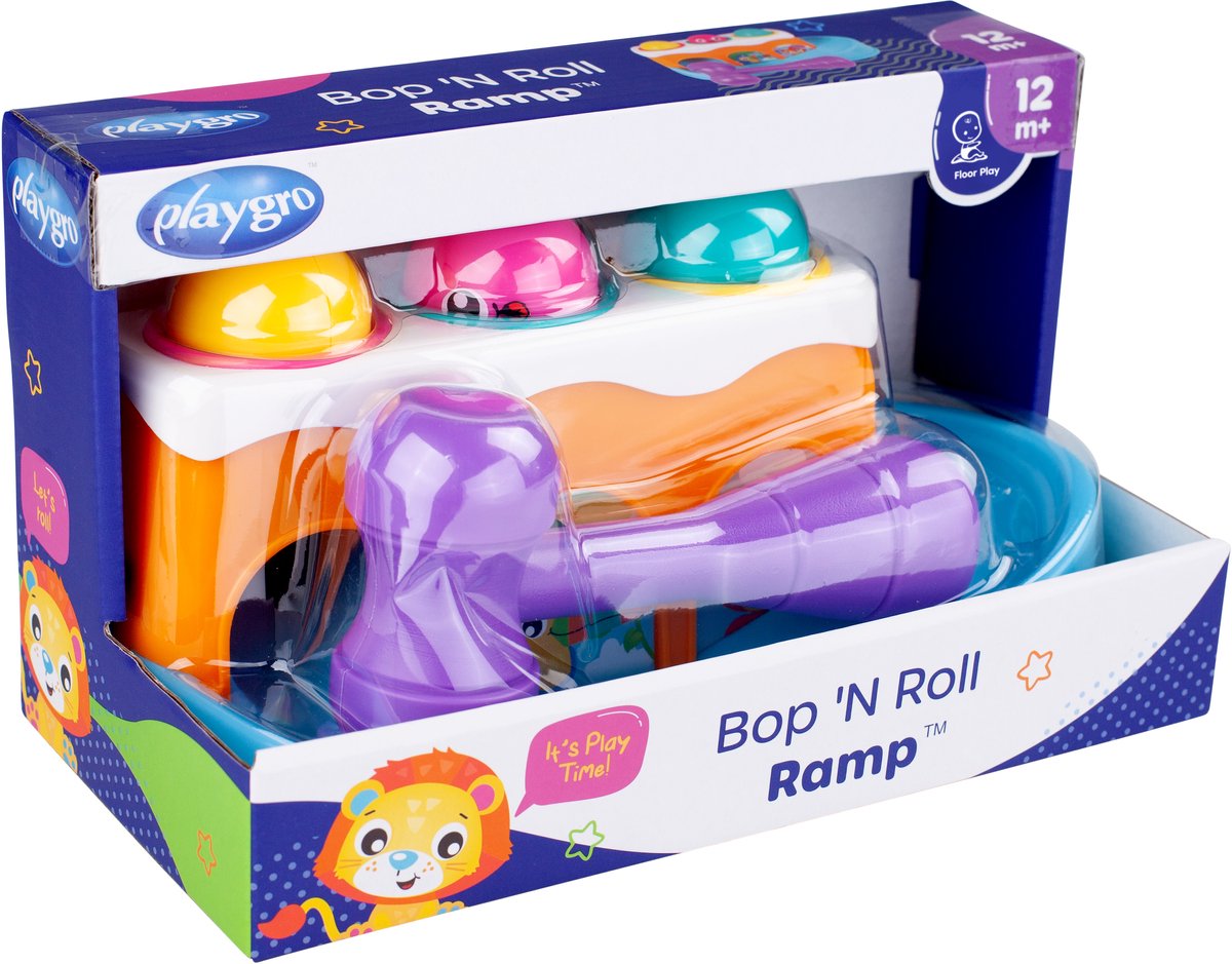 Playgro Bop 'N Roll Ramp - Activity-center - Baby Speelgoed met hamer - Baby speelgoed - Interactief speelgoed Baby - Educatief speelgoed - Kraam Cadeau- Speelgoed Baby — afbeelding 3
