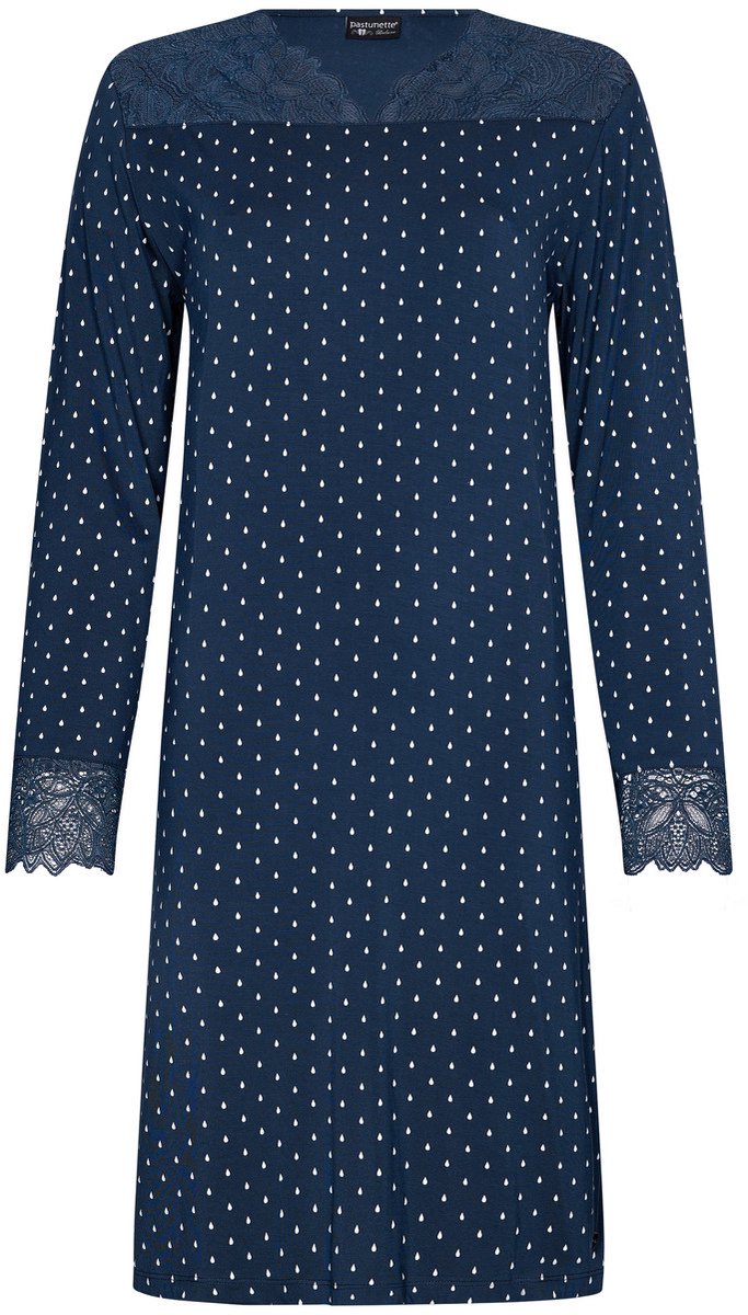 Chique marineblauw nachthemd Pastunette - Blauw - Maat - 44