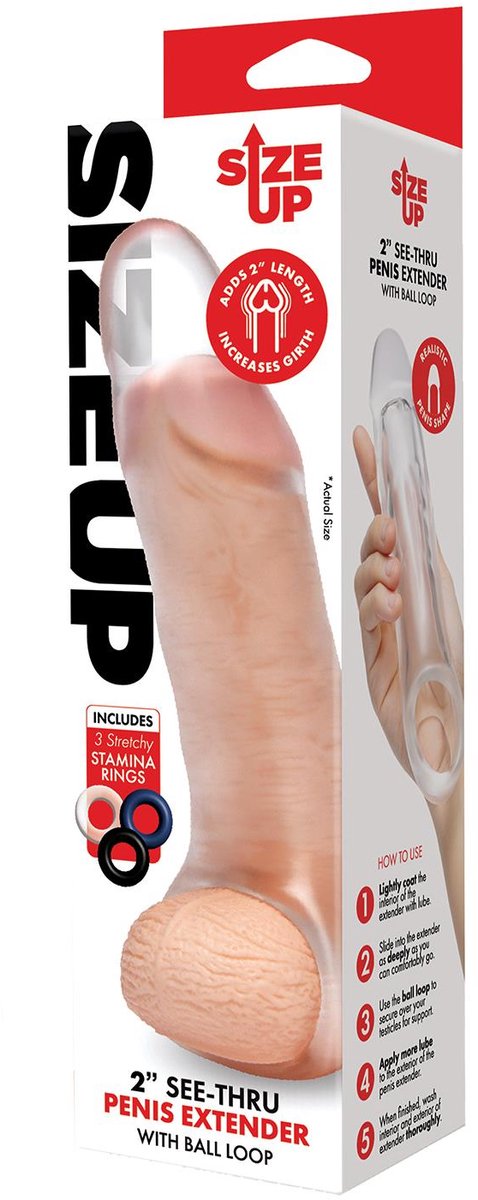 Size-Up Size Up View penisvergroter met bal Loop Girthy - Transparant