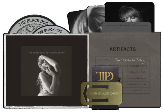 Taylor Swift - The Tortured Poets Department Collector's Edition Deluxe CD + Bonus Track "The Black Dog"