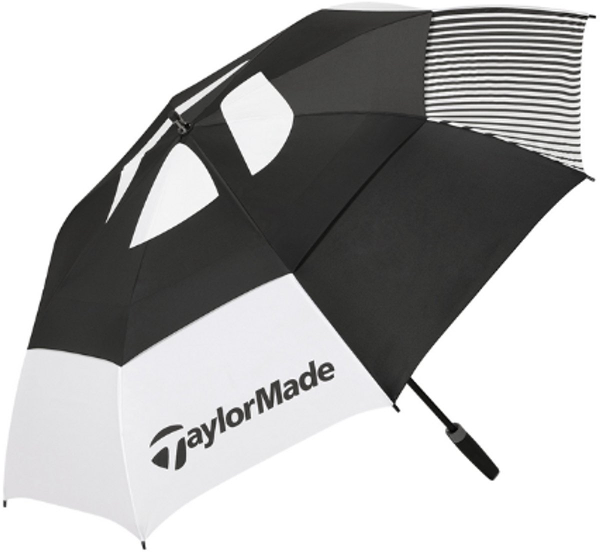 Taylormade Tour Double Canopy paraplu zwart/wit