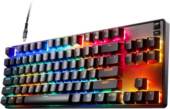 Gaming Keyboard Met Verlichting - Mechanisch Gaming Toetsenbord - Multimedia Toetsen - Qwertz/Qwerty - RGB Verlichting - Led Verlichting - Ergonomische Toetsenbord