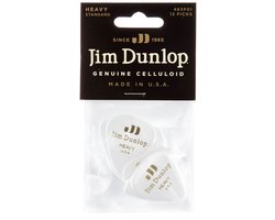 Jim Dunlop Genuine Celluloid - Plectrums - Classic - Heavy - Player's Pack 12 Stuks