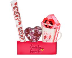 Valentijn pakket 'Ik vind je lief' - Confetti - Mok - Dextrose snoep hart - Decoratie - Versiering - Cadeautje voor hem / haar - Moederdag