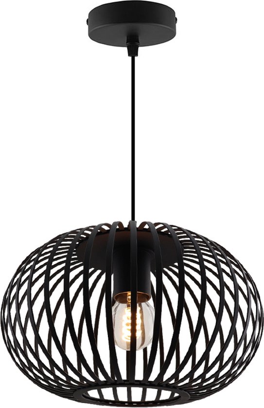 Hanglamp Agli Zwart 30cm 230005 - Lampenshop Hilversum Hanglamp Agli Zwart 30cm 230005 - Lampenshop Hilversum