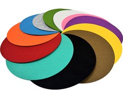 Vloeranker XL 12 stuks - Extra Large 40cm - Rond - Grondanker - Vloerankers - Systemisch Coachen - Coachen - Opstellingen - Representanten - 12 stuks - Vilt - Hobby - Sport - Spel - Drama