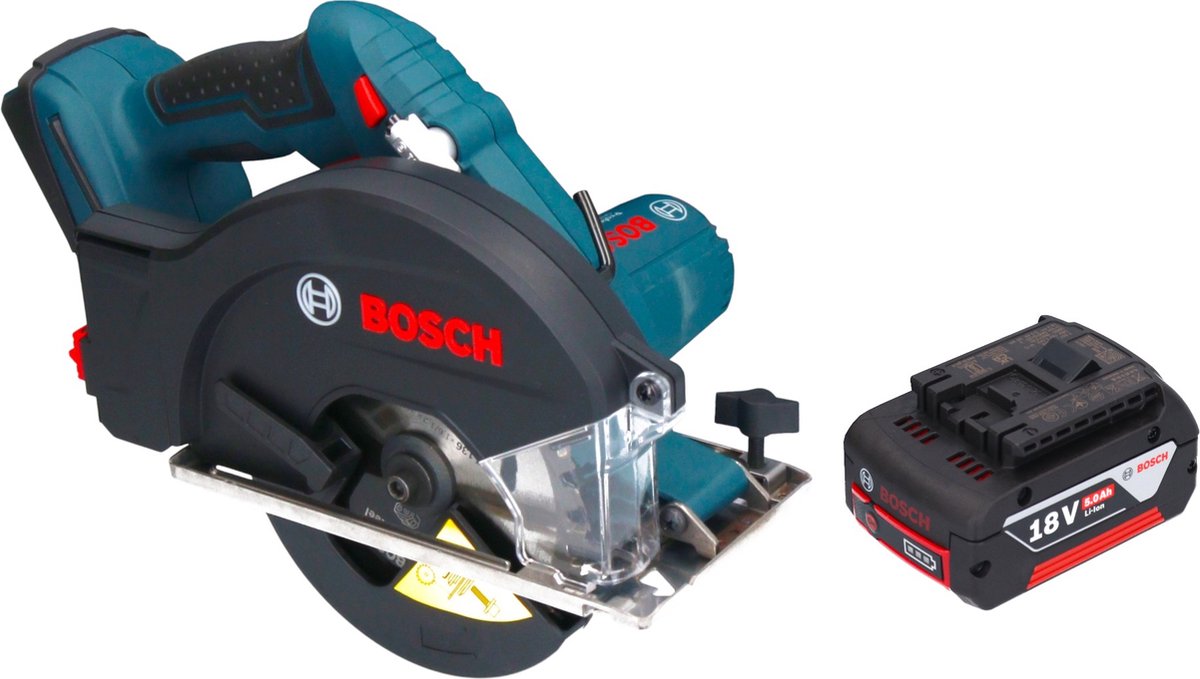 Bosch GKM 18V-50 Professionele accu metaalcirkelzaag 18 V 136 mm borstelloos + 1x accu 5.0 Ah - zonder oplader
