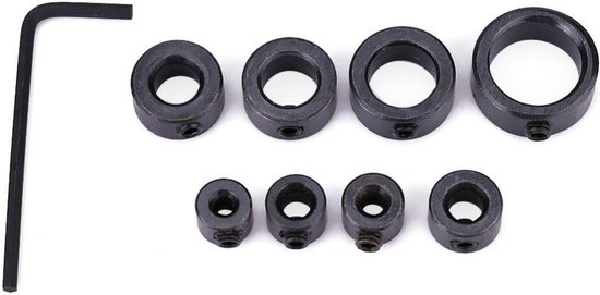 Zilimontt 3 stuks verstelbare boor dieptestop kraag set 3-13 mm met