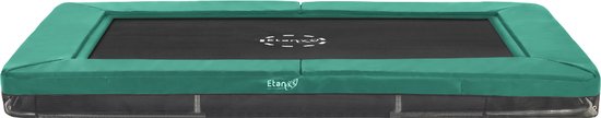 Etan® Premium Trampoline Inground - 310 x 232 cm - Groen - Rond - UV-bestendig Randkussen - Max. Gebruikersgewicht 150 kg