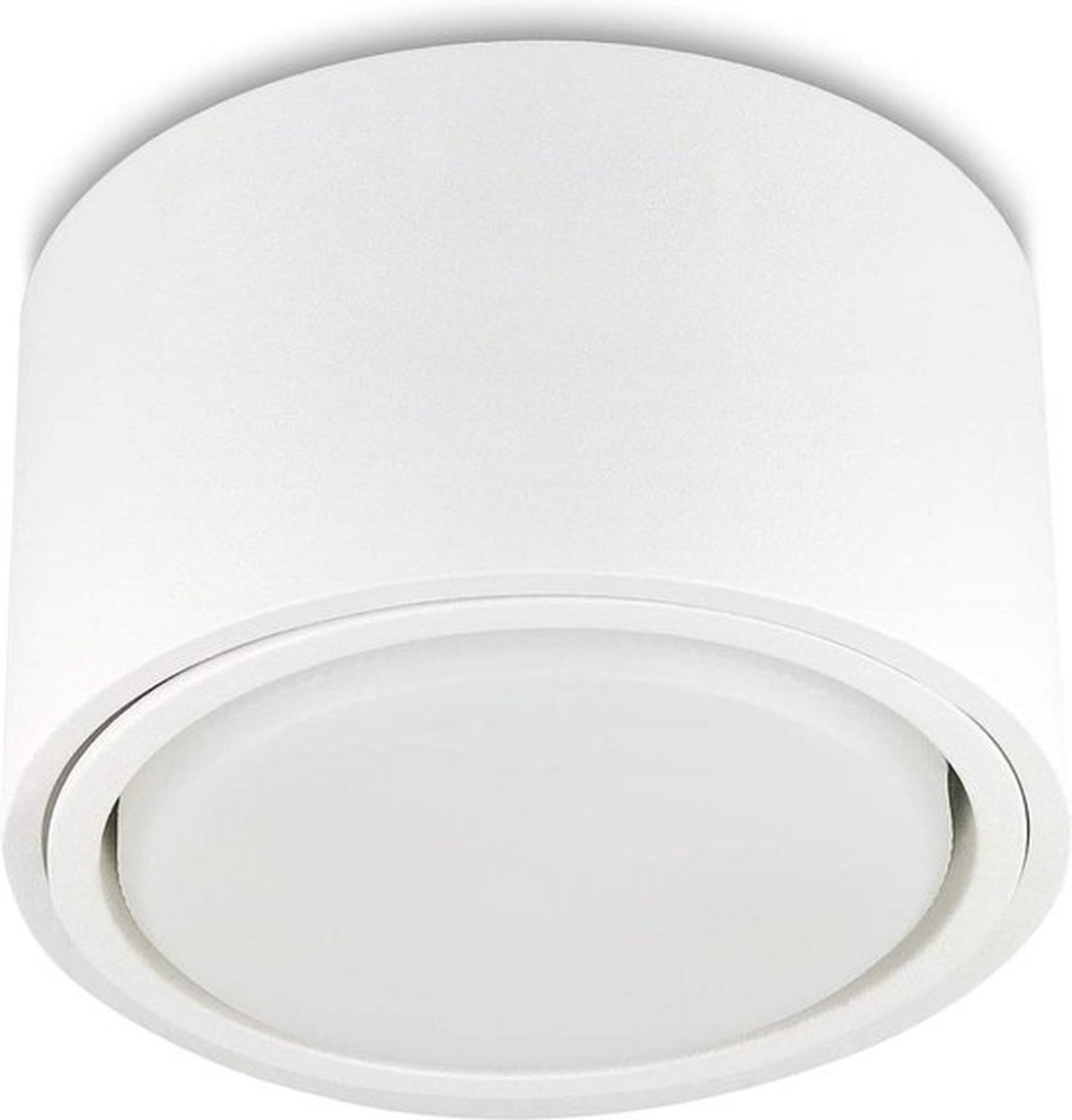 Zoete Opbouwspot van Aluminium Plat 4000K 750Lumen GX53 Fitting 82W - Wit-Rond - Energiezuinig - Verlichting voor Plafond-ondersteuning