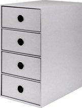 Coffret de rangement élégant à tiroirs Inovra ® Set de quatre pièces pour le bureau et la maison