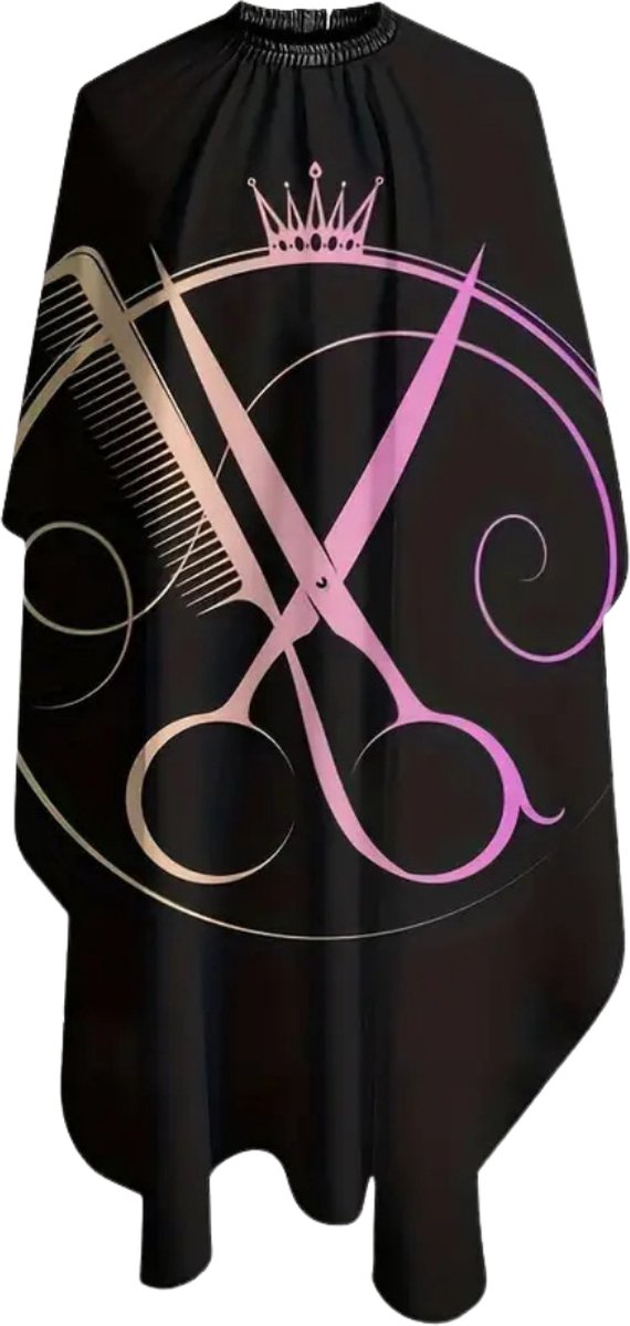 Bovista Baardschort - Beard Bib - Scheerschort - Baard Cape - Kappersmantel - Kapmantel - Paars