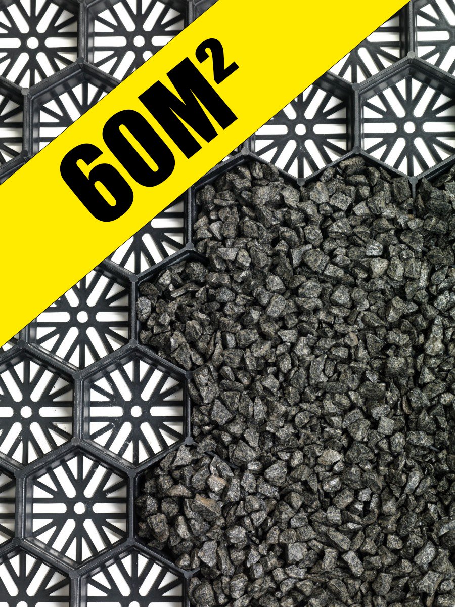 60M² Grindmat splitplaat 60m² Stuntprijs! 128stuks - Rekupro