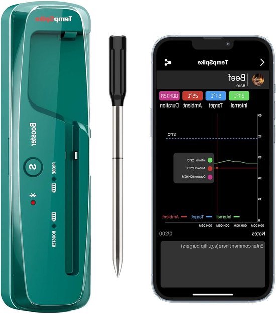 Onherm Thermomètre cuisine sans fil intelligent, thermomètre de