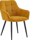Colenis® - Chaise de salle à manger Oriana - Set de 4 - Jaune ocre - Vardo - Design