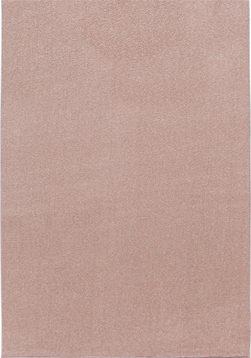 Laagpolig Vloerkleed | Tapijt | Ata | Uni | Rosé | 200x290 cm