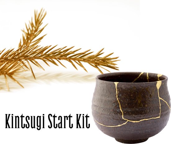 TH Commerce Kintsugi repair kit goud - Lijm voor keramiek en porselein - Hobby en Creatief
