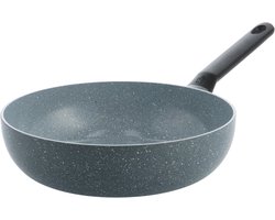 BK Blue Label Granite Keramische Antiaanbak Wokpan zonder deksel Ø28cm – 3.7L – PFAS-vrij – Inductie Wokpan –Ovenbestendig tot 160°C – Vaatwasserbestendig – Snelle opwarming – Koudgrepen – Zonder deksel – Blauw BK Blue Label Granite Keramische Antiaanbak Wokpan zonder deksel Ø28cm – 3.7L – PFAS-vrij – Inductie Wokpan –Ovenbestendig tot 160°C – Vaatwasserbestendig – Snelle opwarming – Koudgrepen – Zonder deksel – Blauw