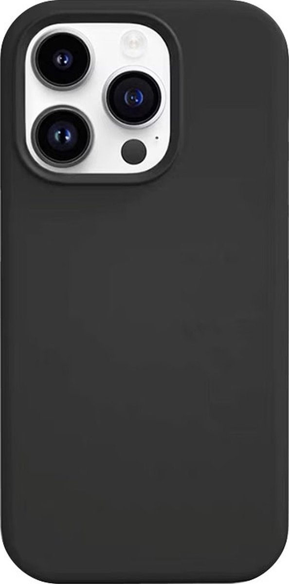 Trusmi CF33-022- iPhone 14 Plus siliconen hoes – Zwarte kleur, Slim Fit Beschermcase, Slank Design, Schokbestendig, Anti-Vingerafdruk en Krasbestendig