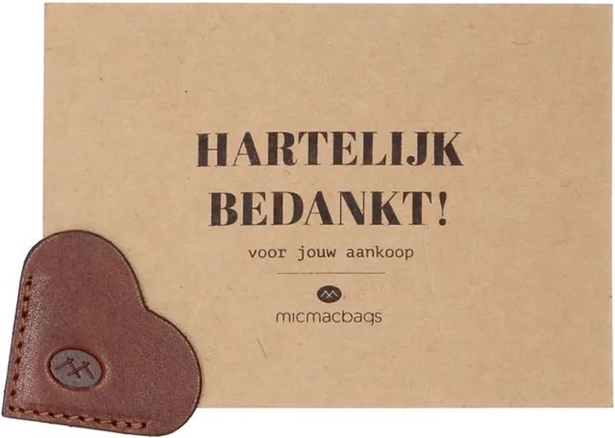 Micmacbags Kaart met Boekenlegger Heart