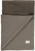 Courier Atelier Dubbelzijdige Fluffy Sjaal Taupe - Sjaals - Sjaal Dames - Sjaal Heren - Sjaal Dames Winter - Ultra Zacht - Sjaal heren Winter - Sjaal Mannen