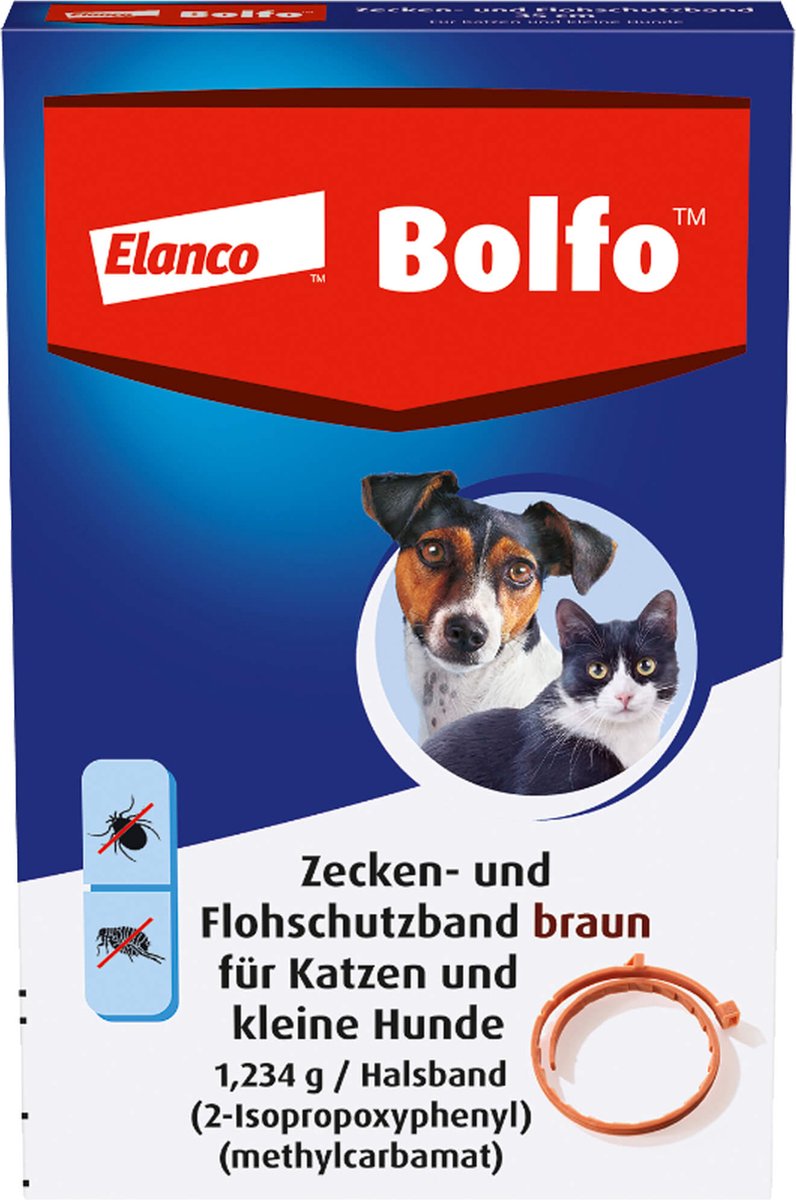 Bolfo Zecken- und Flohschutzband für Katzen und kleine Hunde, 1 St. Ampullen