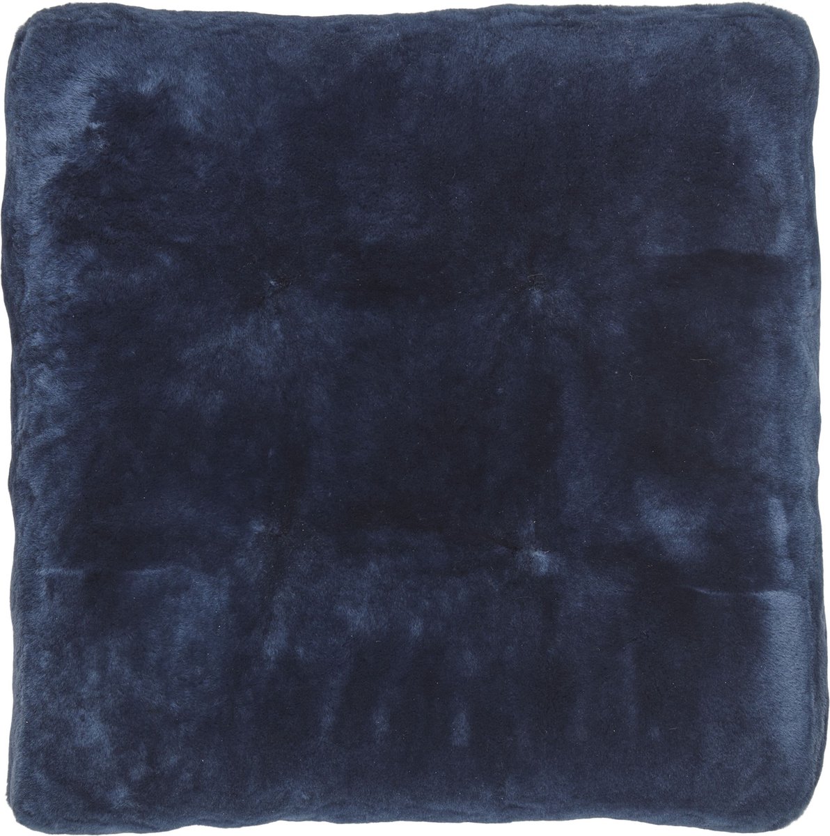 Sheepskin House Mocassin Stoel Kussen - 40x40 cm Navy Blue