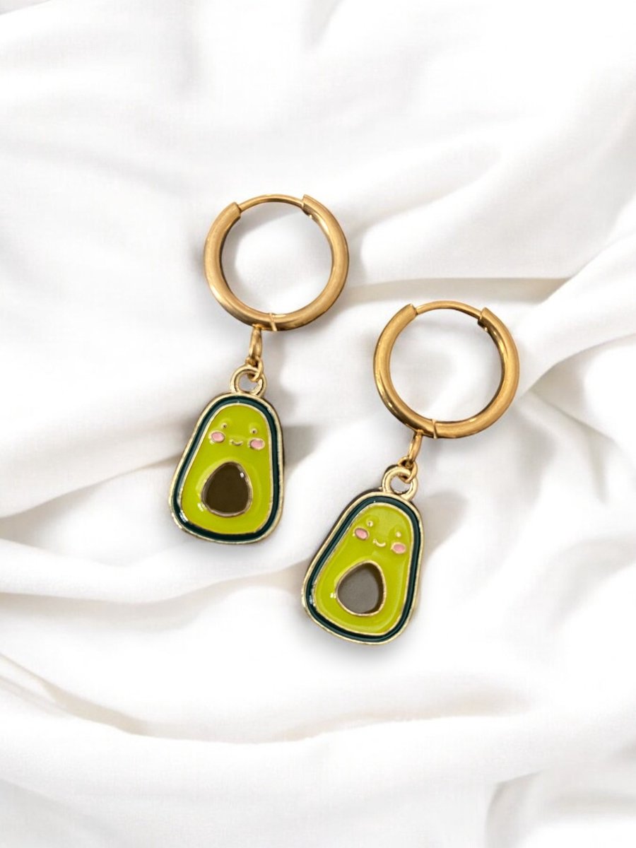 Hiden - Sieraad Oorbellen - Oorknopjes - Oorringen - Sieraden - Moederdag Cadeau - Oorbellen - Mode - Avocados