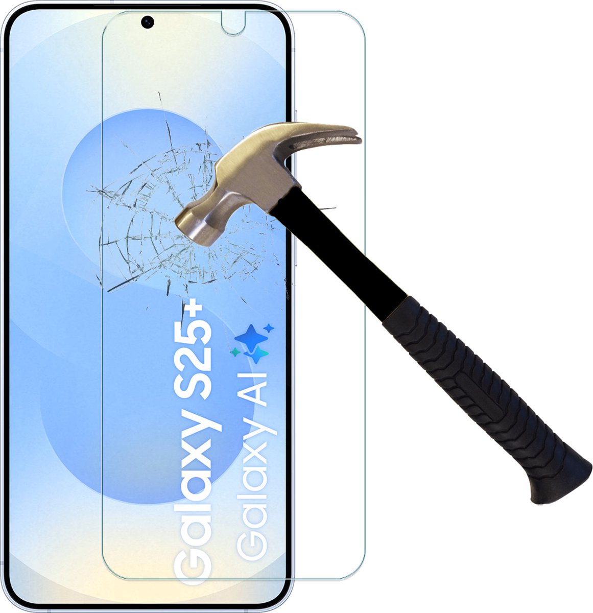 Screenprotector geschikt voor Samsung Galaxy S25 Plus - Arara gehard glas Tempered Glass