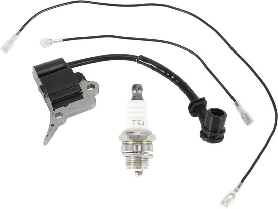 Zündspule Mit Zündkerze Für Kettensäge – Ersatzteil Für Zenoah/Timberpro/Lawnflite 2500 25CC