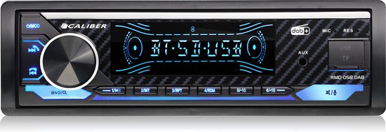 Caliber DAB Autoradio - Autoradio met Bluetooth - 1 DIN Autoradio - Handsfree bellen - USB Oplaadpoort - 4 x 100 Watt (RMD058DAB)