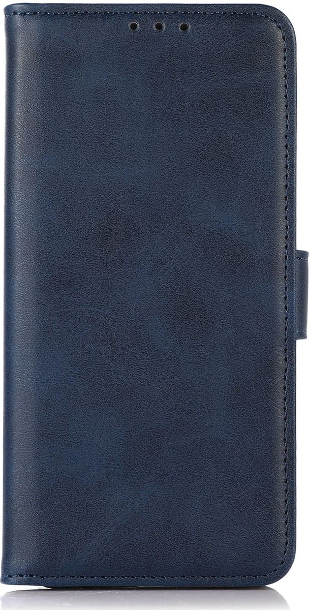 Mobigear Telefoonhoesje geschikt voor Samsung Galaxy A56 Hoesje | Mobigear Wallet Bookcase Portemonnee | Pasjeshouder voor 3 Pasjes | Telefoonhoesje voor Pinpas / OV Kaart / Rijbewijs - Blauw