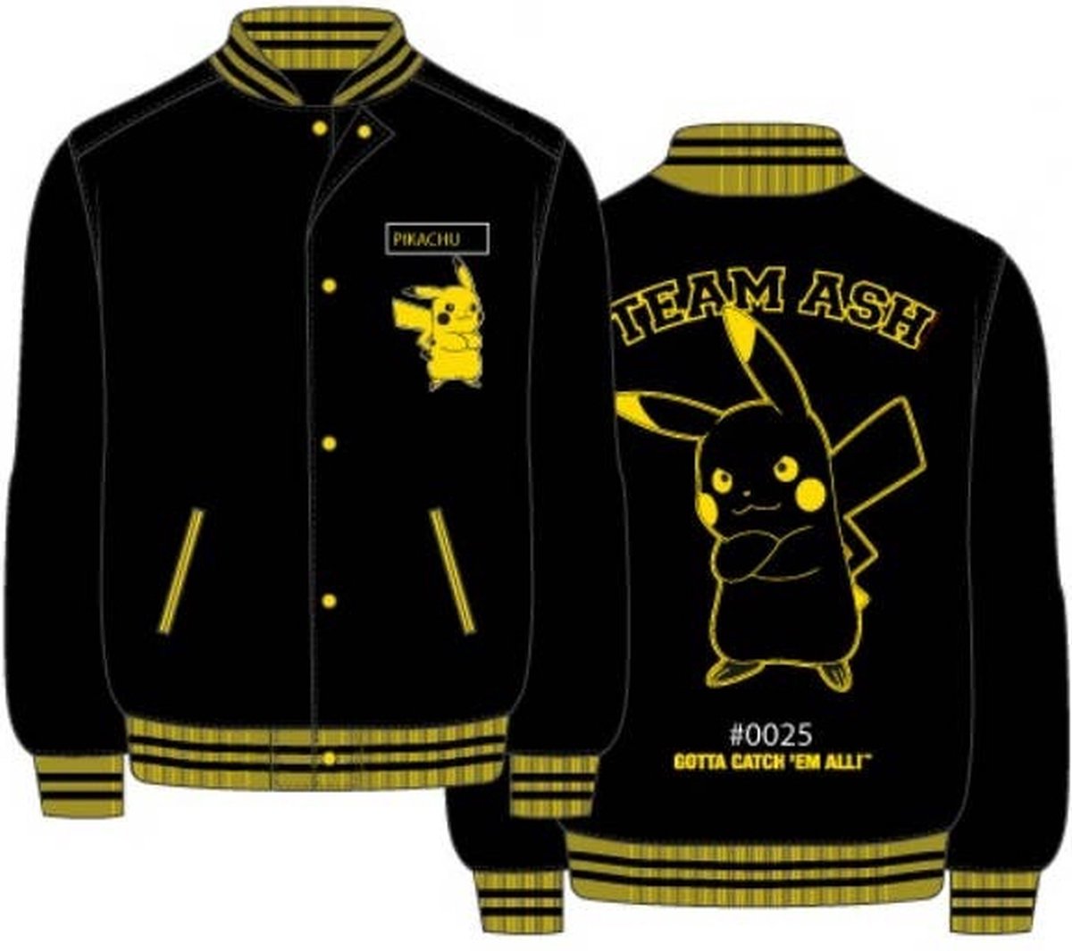 Pokémon - Pikachu - Bomber Jacket - black charcoal - XXL