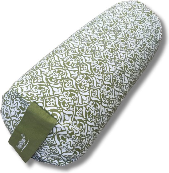 Om Namaste Bolster Design Groen & Wit - Yogabolster van Om Namaste — afbeelding 2