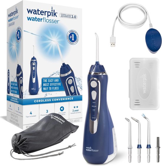 Waterpik Waterflosser Draadloos Advance WP-583 Blauw -