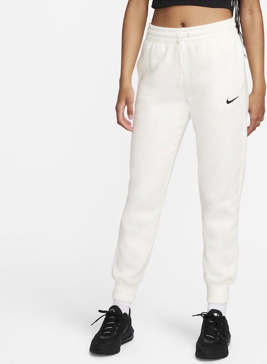Nike Phoenix Fleece Joggingbroek Dames Jogger Katoenmix Comfortabele Sweatpants Grijs