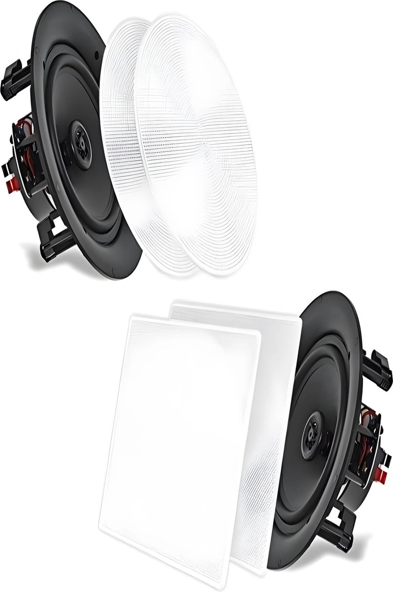Pyle Luidsprekers – Plafondluidsprekers - Wandluidsprekers- Plafondspeakers- Set van 2 Speakers- 2-Weg Midbass Luidsprekers - Woofer Luidsprekersysteem - Inbouwluidsprekers voor Thuis - 200 Watt
