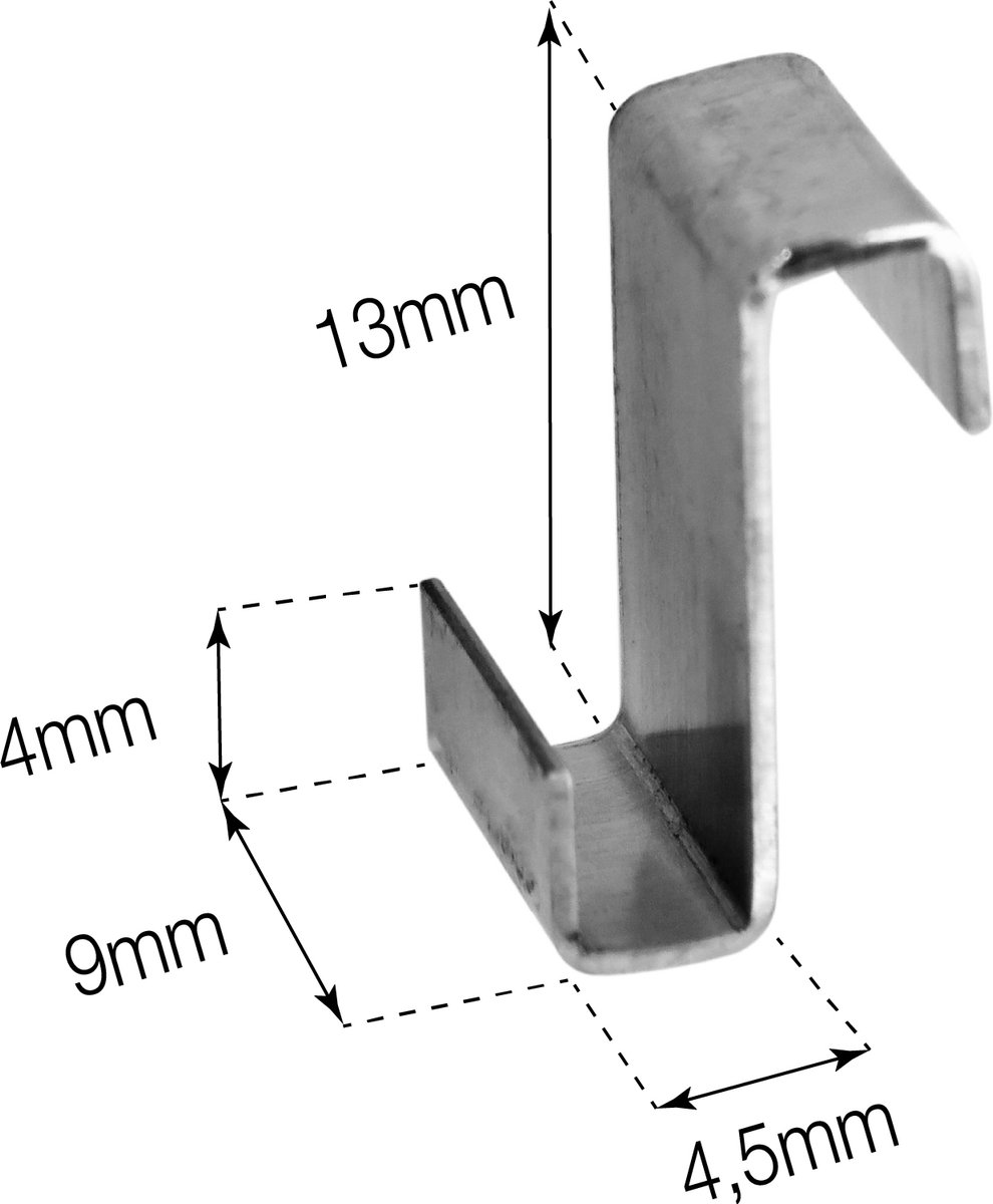 ALM z clips voor tuinkas - set van 25 stuks - glashaken voor 3mm glas - glasklemmen voor tuinkas broeikas en serre - glasclips – foto 4