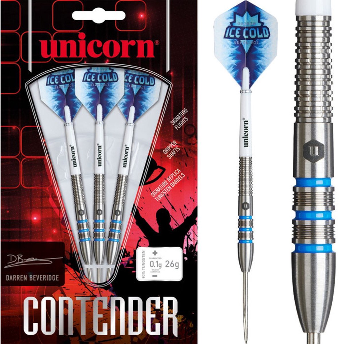Unicorn Darren Beveridge 90% - Dartpijlen
