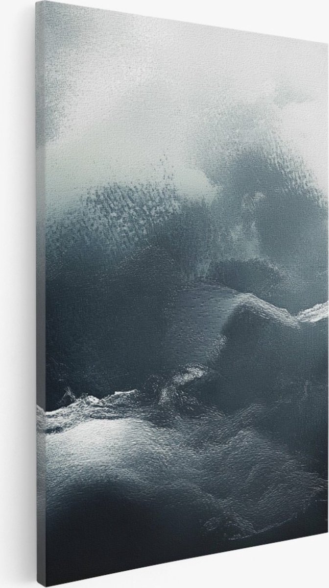Saammp Canvas Schilderij - Wolken - Abstract - 50x70 - Foto op canvas - Wanddecoratie - Muurdecoratie Woonkamer - Slaapkamer decoratie - Canvas Print Multicolor