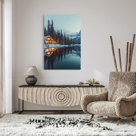 Saammp Canvas Schilderij - Natuur - Kanos- landschap - 50x70 - Foto op canvas - Wanddecoratie - Muurdecoratie Woonkamer - Slaapkamer decoratie - Canvas Print