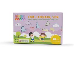 foto van Gladi Tiles Pastel 28 Stuks Magnetisch SpeelgoedUitbreidingsset - Magnetic Tiles - STEM Speelgoed voor 3 t/m 12 Jaar - Magnetische Tegels - Educatief Bouwspeelgoed
